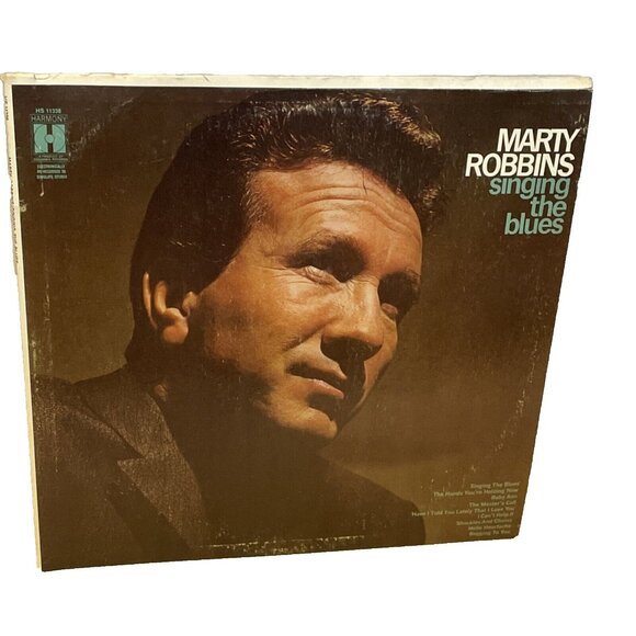 Marty Robbins Singing The Blues (Vinyl, 1969) Harmony HS 11338 VG Album Record - Picture 1 of 9